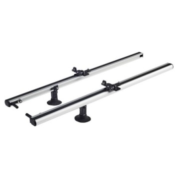 2 aluminium extensible roller CRUZ supports + 60 cm inox roller